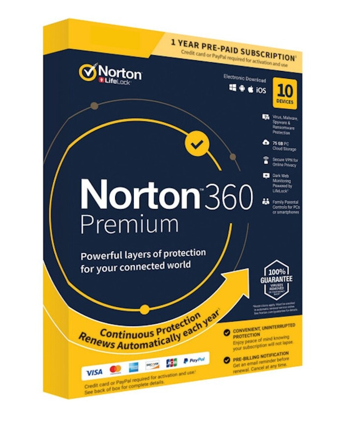 Norton 360 Premium, 10 devices