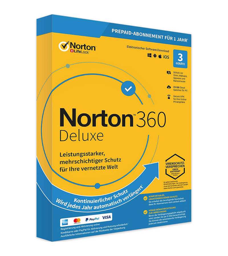 Norton 360 Deluxe 1 Jahr Download